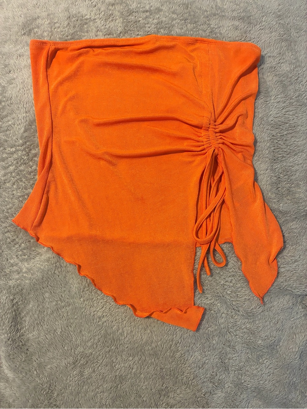 SHEIN Orange Strappy Tube Top